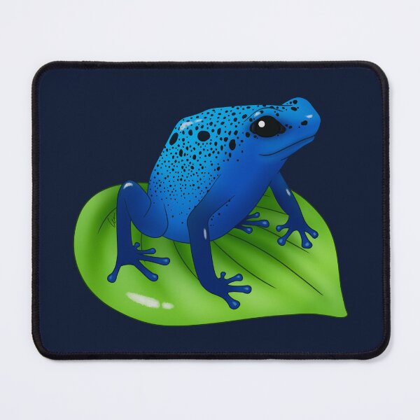 Item preview, Blue Poison Dart Frog on a Leaf designed and sold by anacecilia.