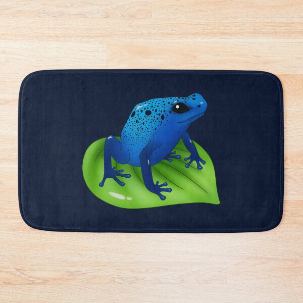 Item preview, Blue Poison Dart Frog on a Leaf designed and sold by anacecilia.