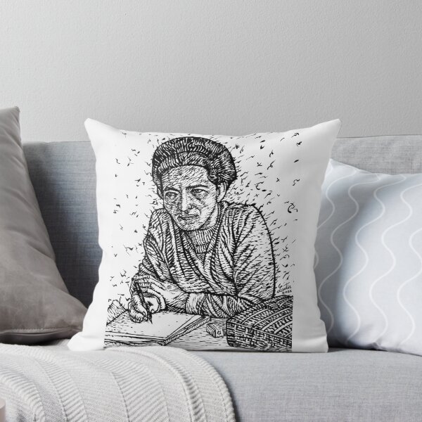 Item preview, SIMONE DE BEAUVOIR ink portrait .1 designed and sold by lautir.