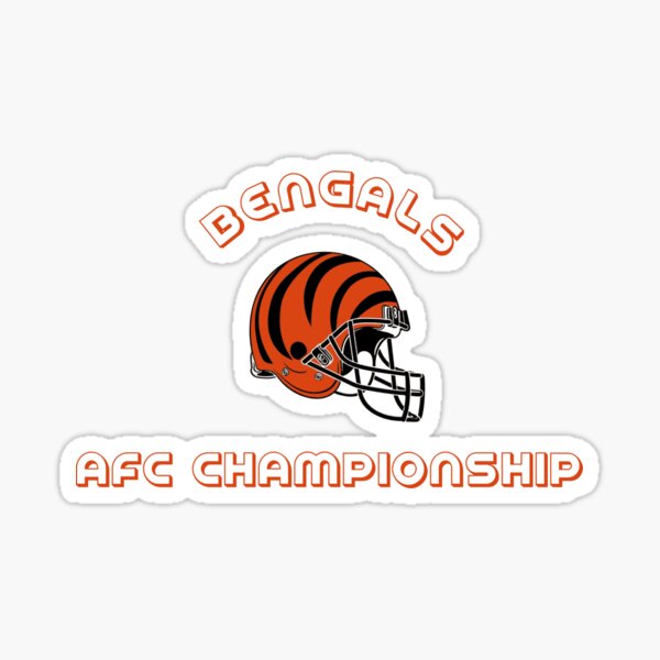 bengals afc championship Sticker for Sale by DaHYInspire