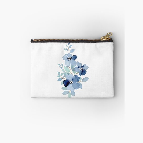 Item preview, Blue floral bouquet collection with watercolor designed and sold by jojokhworld.