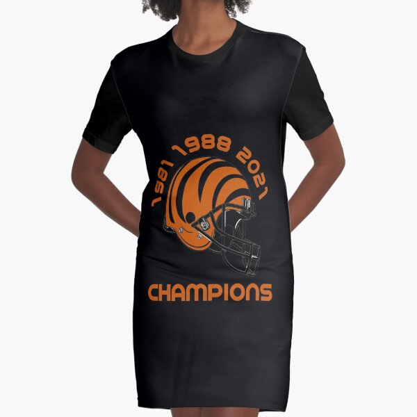 Cincinnati Bengals AFC Championship Champions 2021 Black T-Shirt