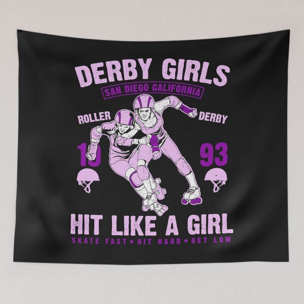 Item preview, Derby Girls - Hit Like A Girl designed and sold by BKNation.
