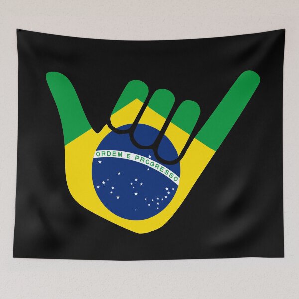 Item preview, Brazilian Shaka for all Brazilians and Brazil lovers designed and sold by Twix ⭐⭐⭐⭐⭐.