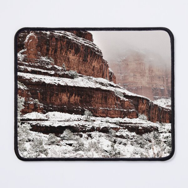 Item preview, Snow on a Mountain in Sedona designed and sold by Gritz - Photographer, AI Artist.