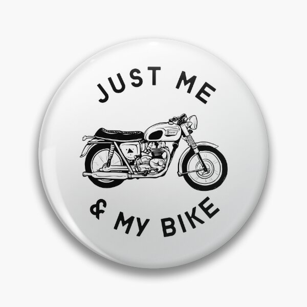 Item preview, Biker Stuff - Just Me and My Bike - Cool Black and White Biker's  designed and sold by JoyTop.