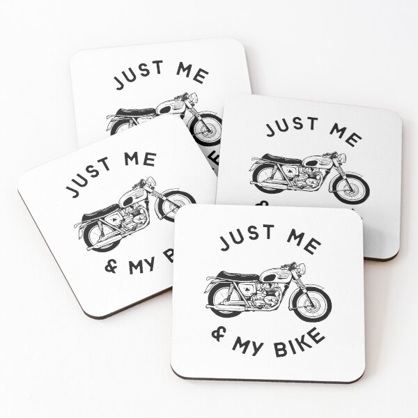Item preview, Biker Stuff - Just Me and My Bike - Cool Black and White Biker's  designed and sold by JoyTop.