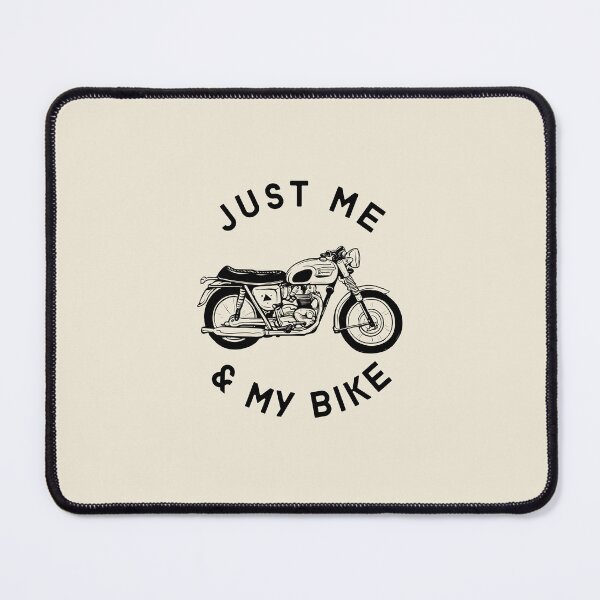 Item preview, Biker Stuff - Just Me and My Bike - Cool Black and White Biker's  designed and sold by JoyTop.