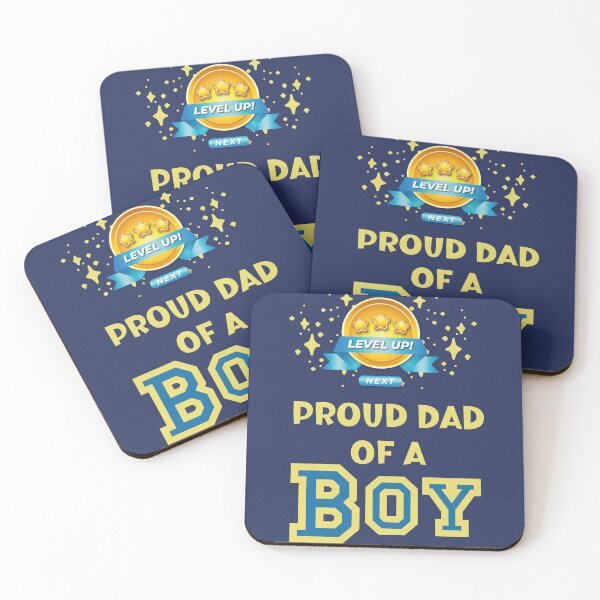 Item preview, Leveled up to - Proud Dad of a Baby Boy! designed and sold by Mumzy2many.