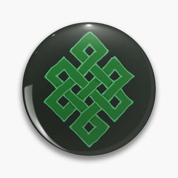 Item preview, Green Eternity Knot designed and sold by LochNestFarm.
