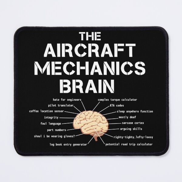 Item preview, Funny Aircraft Mechanics Brain Anatomy designed and sold by woodesigner.