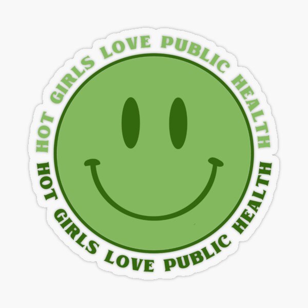 hot girls love public health Transparent Sticker