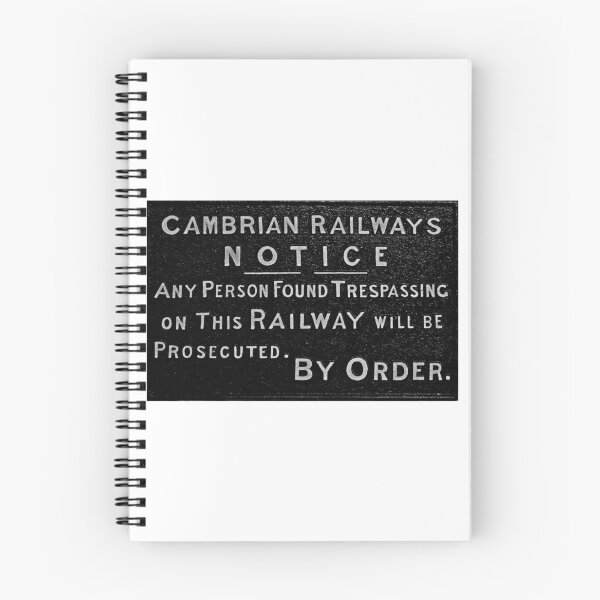 Item preview, Vintage Cambrian Railways Trespass sign designed and sold by Random Railways.