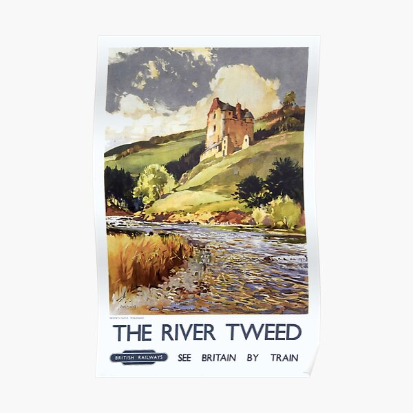 British Rail River Tweed Travel Poster Poster