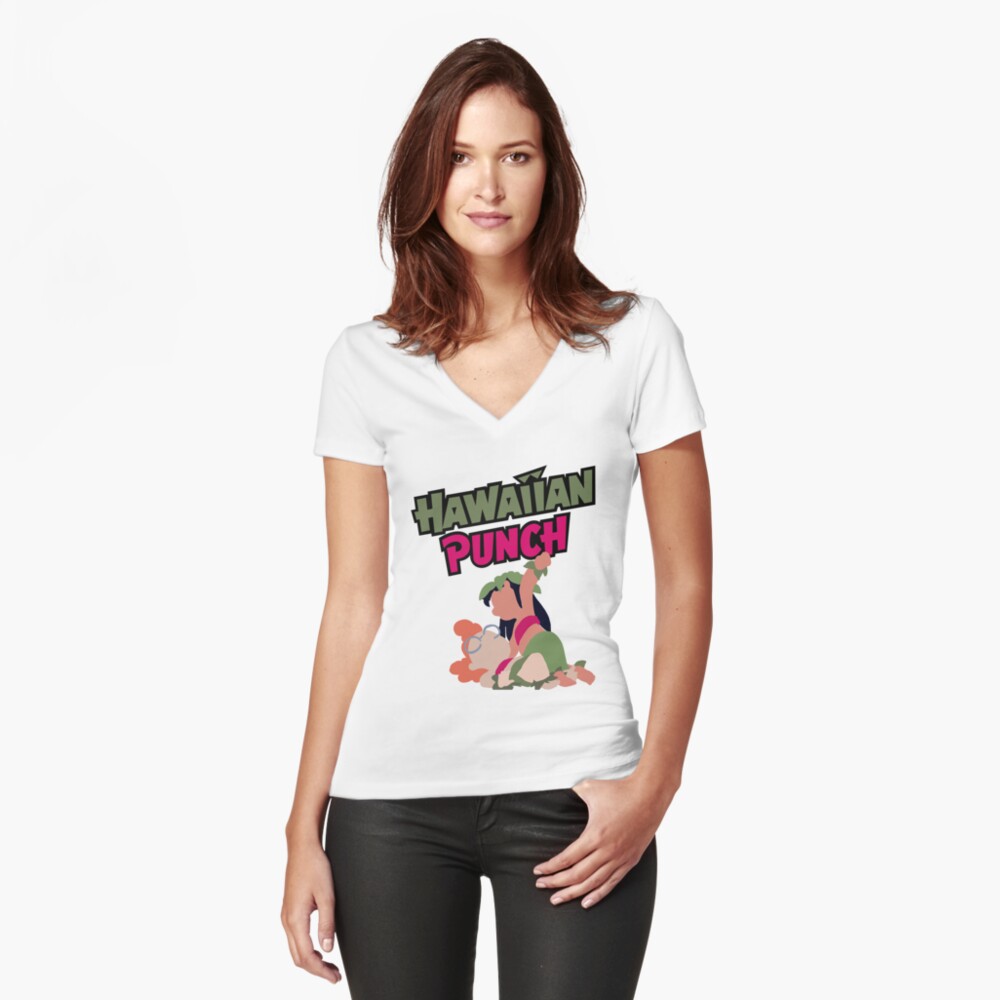 Item preview, Fitted V-Neck T-Shirt designed and sold by heckinfarout.