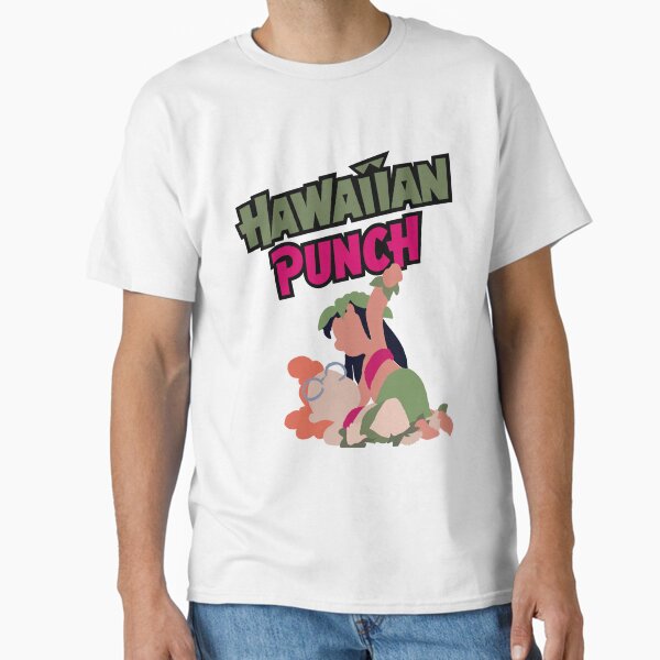 Vista previa del artículo con la obra «Ponche hawaiano | Lilo y Stitch inspirados | lindas camisetas decoración del hogar | al diablo», diseñado y vendido por Two Otters Co.