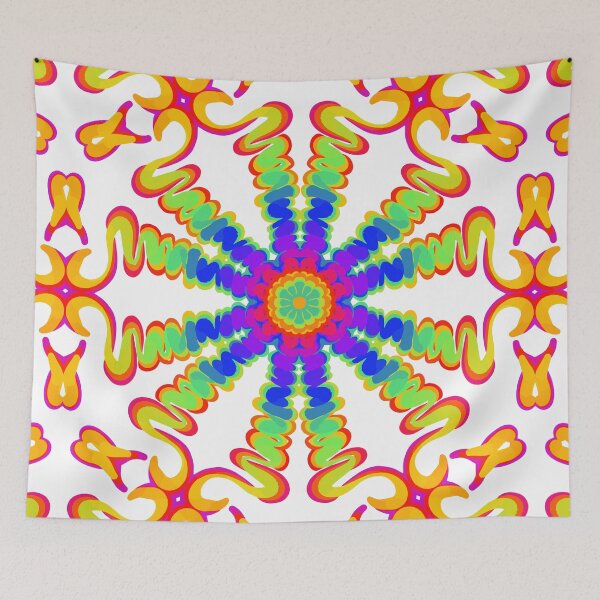 Item preview, Rainbow Abstract Mandala Pop Art v3 designed and sold by Ariel Guevara.