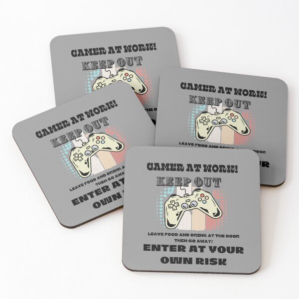Item preview, Gamer At Work Keep Out, Leave food and Drink at the Door Then go Away! Enter At You Own Risk designed and sold by wintklc.
