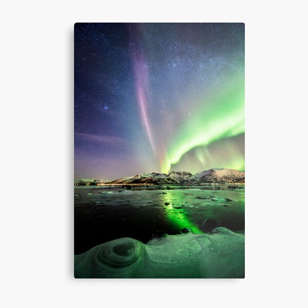 Icy beach Metal Print