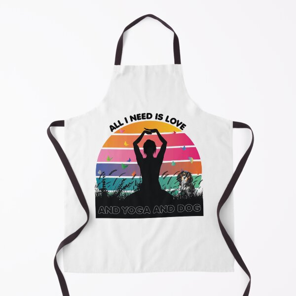 Item preview, ALL YOU NEED IS LOVE AND YOGA AND A DOG designed and sold by Animal Honey.