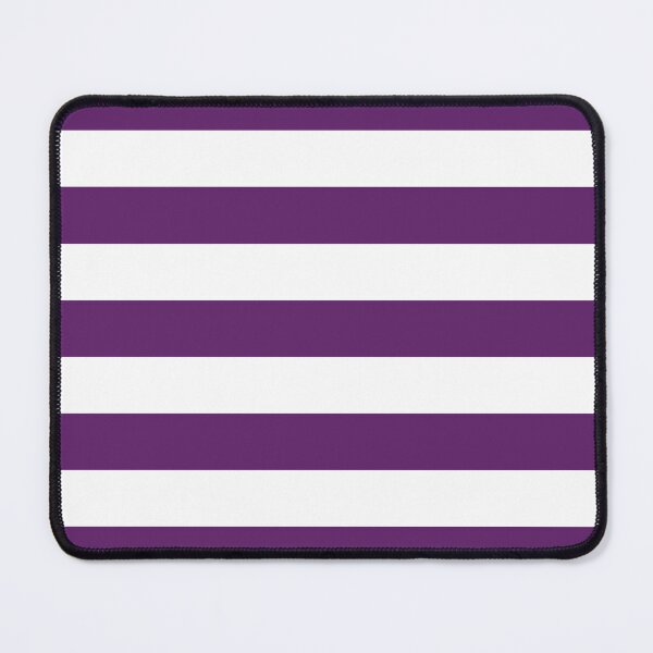 Item preview, Medium AUBERGINE PURPLE and WHITE Horizontal STRIPES designed and sold by RachelMacht.