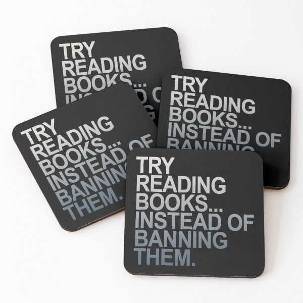 Item preview, Try Reading Books Books Instead of Banning Them (Grays) designed and sold by Thelittlelord.