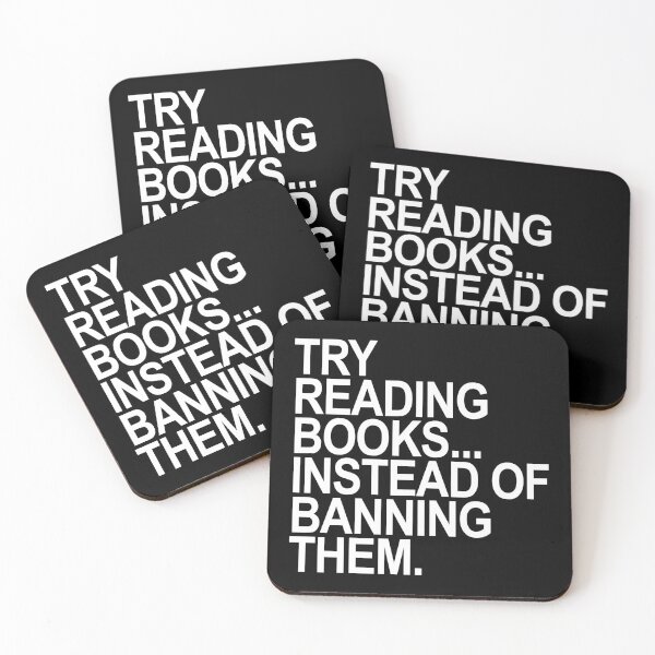Item preview, Try Reading Books Books Instead of Banning Them (white text) designed and sold by Thelittlelord.