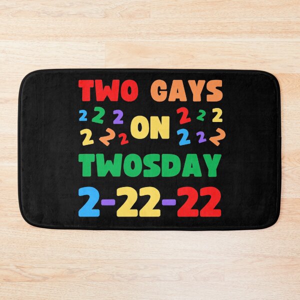 Item preview, TWO GAYS ON TWOSDAY 2-22-22 FEBRUARY 22ND MATCHING OUTFIT FOR COUPLES designed and sold by appareltolove.