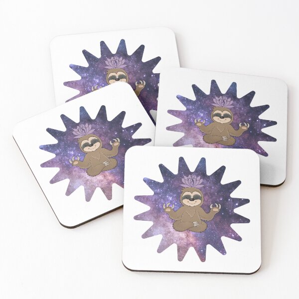 Item preview, Universe Sunset Meditating Sloth designed and sold by silviaol.