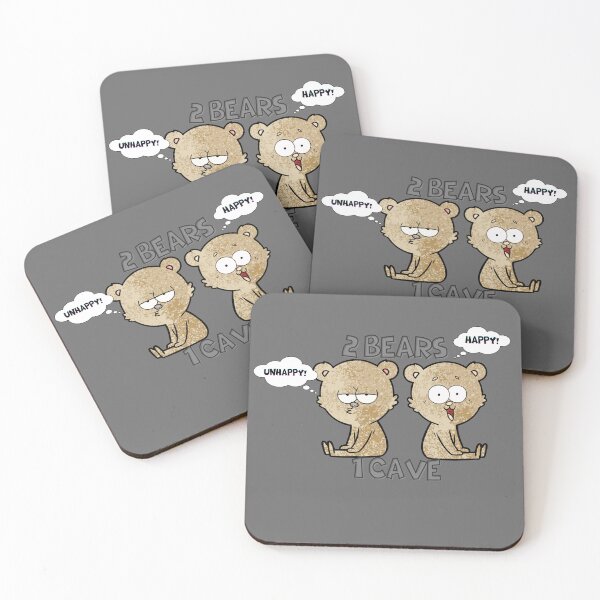 Item preview, Two Bears One Cave with one happy one unhappy designed and sold by wintklc.