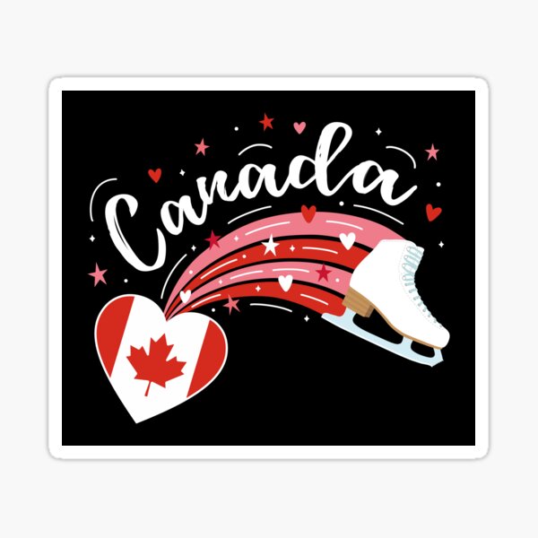 Item preview, Canadian Figure Skating (Black Background) designed and sold by TripleTriple.