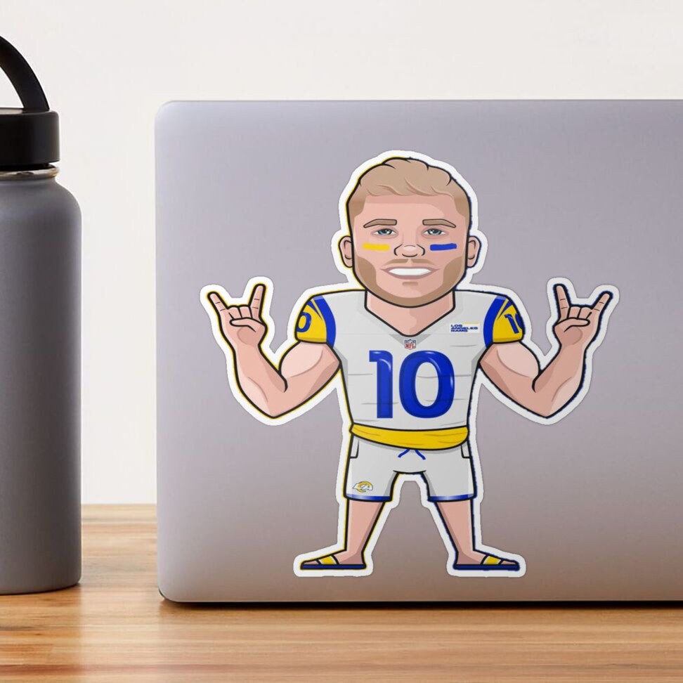 johnnystackart Cooper Kupp Jersey Shirt Sticker