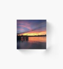 Sunsets in Australia Acrylic Block
