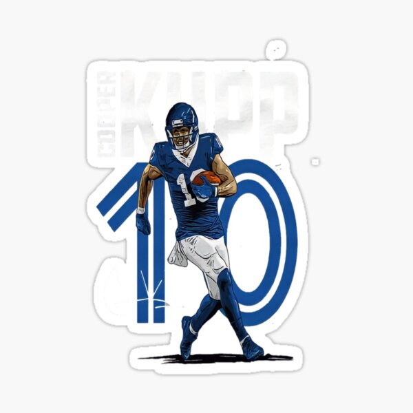 johnnystackart Cooper Kupp Jersey Shirt Sticker