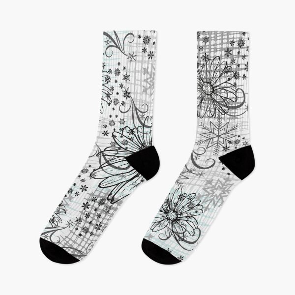 Item preview, Grey snowflakes and abstracts patterns for snowflake lovers. Beautiful birthday gif for girls.  designed and sold by YouRo.