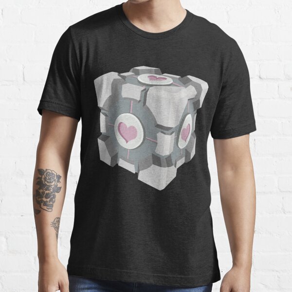 Companion Cube Heart Suit Sticker