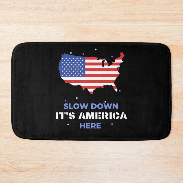 Item preview, Slow down its america here bleu stars Flag designed and sold by Hohohaxi.
