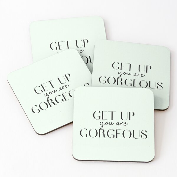 Item preview, Motivational / inspirational quote - Get up, you are gorgeous - saying designed and sold by AlfabetDesign.