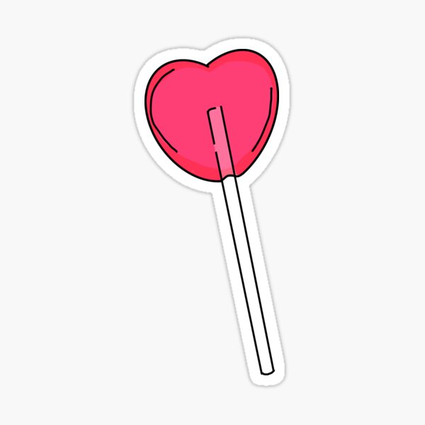 Heart Lollipop Sticker Stickers for Hydroflask Laptop Stickers