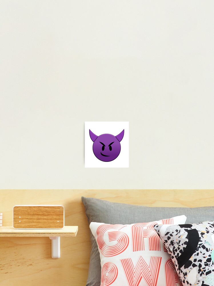 smiling red DEVIL emoji Sticker for Sale by ZoserStyle