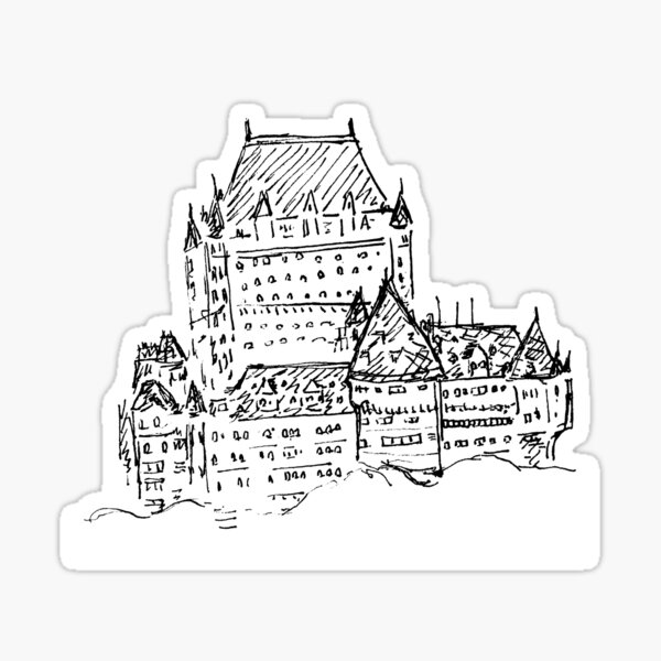 Chateau Frontenac Quebec City Sticker