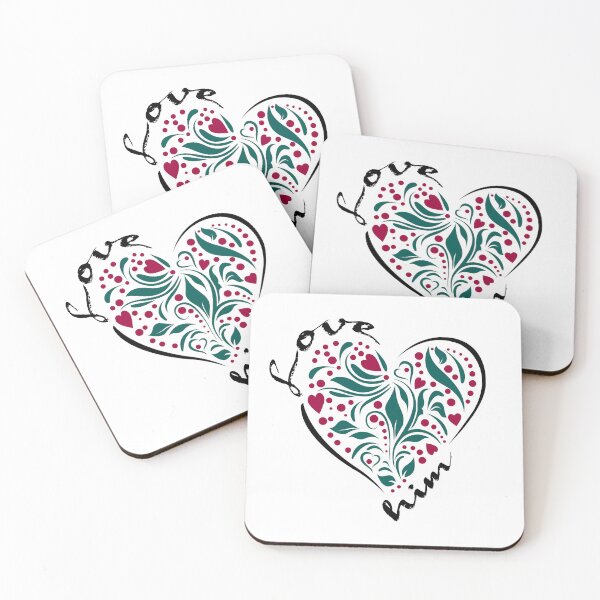 Item preview, Heart - I Love him designed and sold by FashionHeritage.