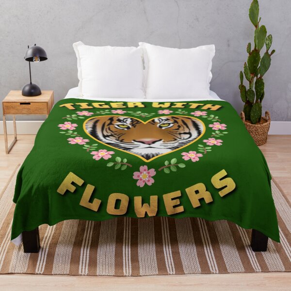 Item preview, Tiger with flowers cute. designed and sold by Umiska.
