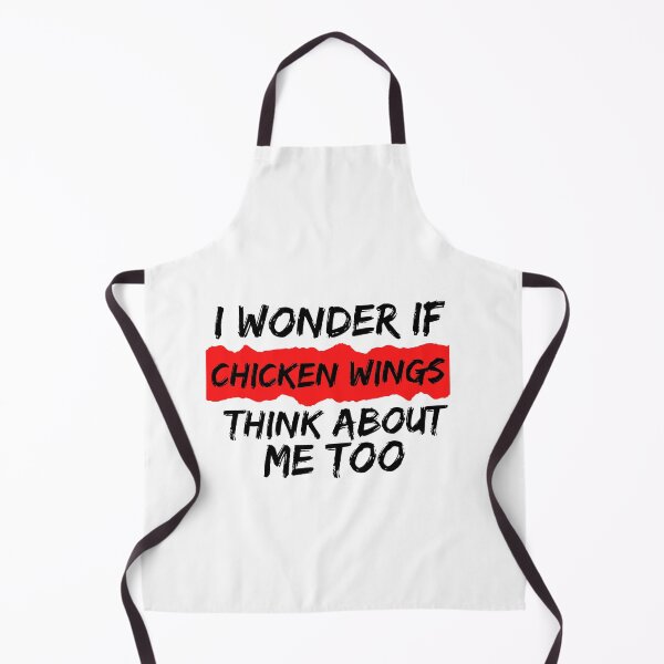 Item preview, I wonder if chicken wings think about me too funny gift for chicken wing lovers designed and sold by STELLA-BRILANTE.
