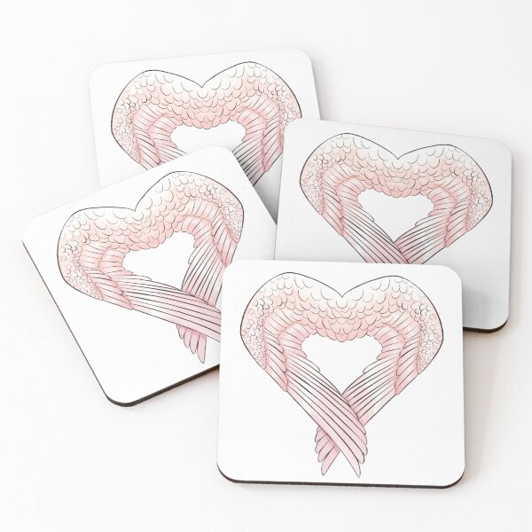 Item preview, Heart-shaped Angel Wings, White designed and sold by lassusconfusa.