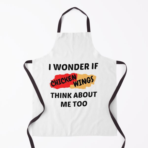 Item preview, I wonder if chicken wings think about me too funny gift for chicken wing lovers designed and sold by STELLA-BRILANTE.