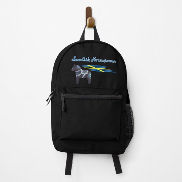 Item preview, Swedish Horsepower Sport-Blue Dala on Black designed and sold by HighCountry2021.
