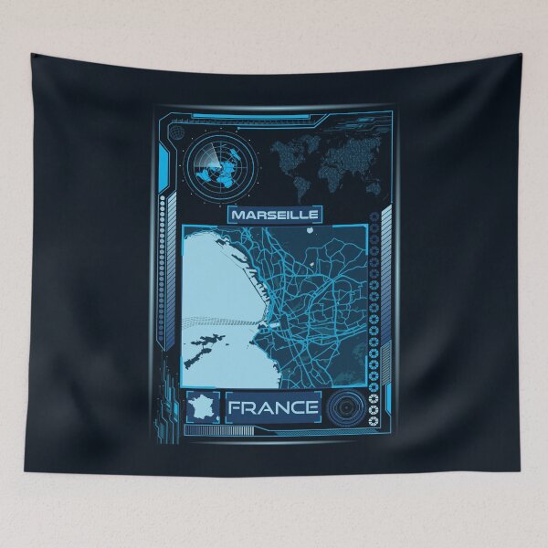 Item preview, MARSEILLE MAP FRANCE designed and sold by hatimelhag.