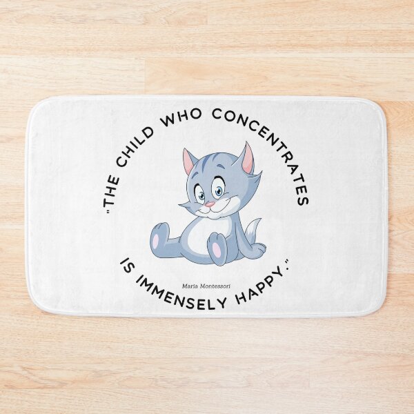 Item preview, Montessori quote The child who concentrates is immensely happy designed and sold by TeyMank.