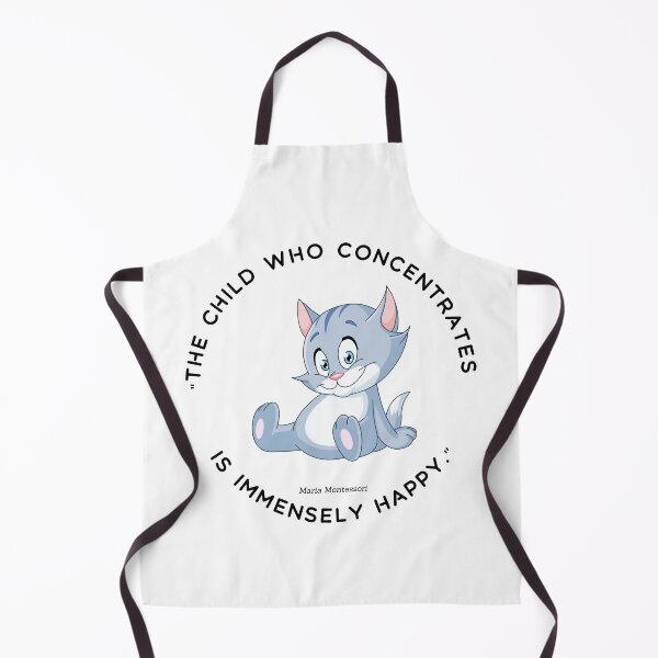Item preview, Montessori quote The child who concentrates is immensely happy designed and sold by TeyMank.